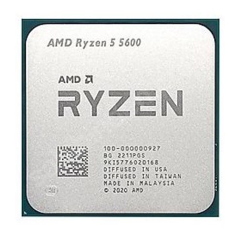 AMD RYZEN 5 5600X 6 Core, 3.70-4.60GHz 35Mb Cache 65W, AM4 Socket, TRAY